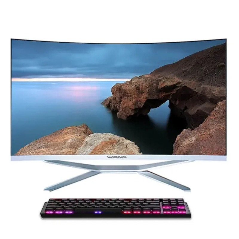 Ordenador portátil 27 pulgadas Core Cpu I3 I5 I7aio Barebone barato todo en uno Pc de escritorio Gamer precio de fábrica para el hogar y la Oficina