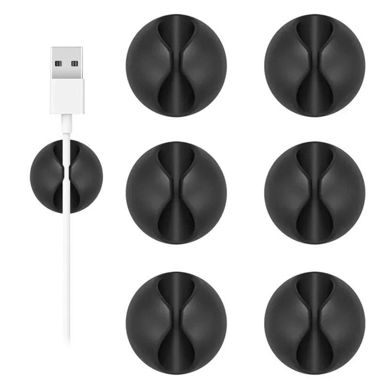 Accesorios para coche, Cable de carga, Base de Cable de mesa, cargador, organizador de enredos, Clip de fijación de mesa para Cable de auriculares, 5/10/20 piezas