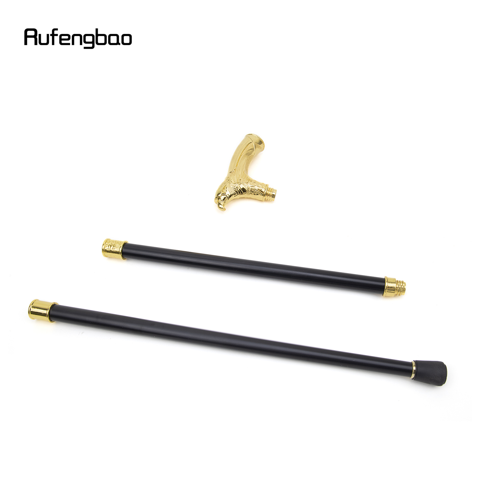 Cabeça de águia dourada com strass, bengala, bengala fashion, elegante cavalheiro, botão de bengala cosplay, coroa luxuosa, 93cm