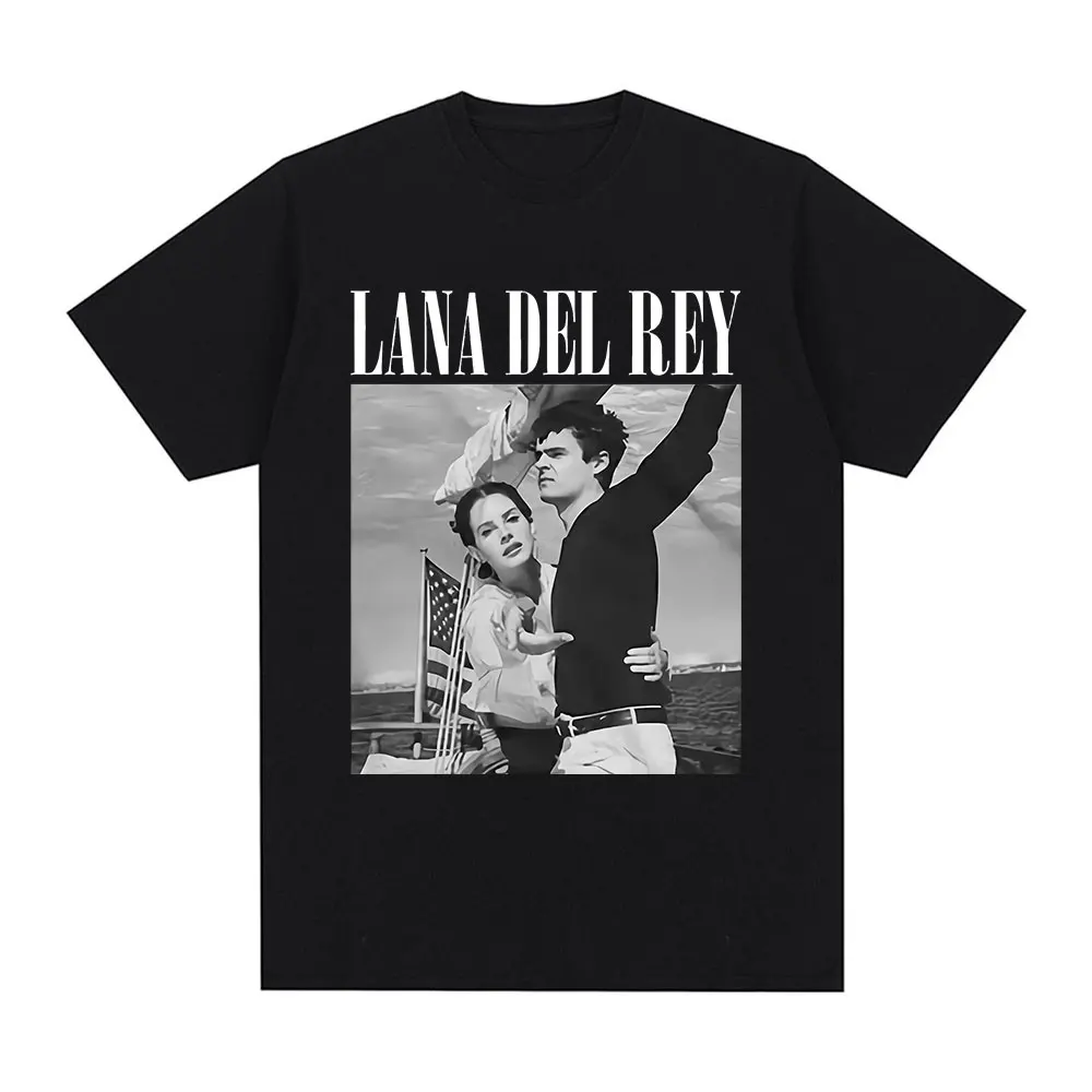 歌手ラナデルレイ Tシャツ超暴力音楽アルバム Tシャツヴィンテージヒップホップストリート半袖プラスサイズ Tシャツ女性