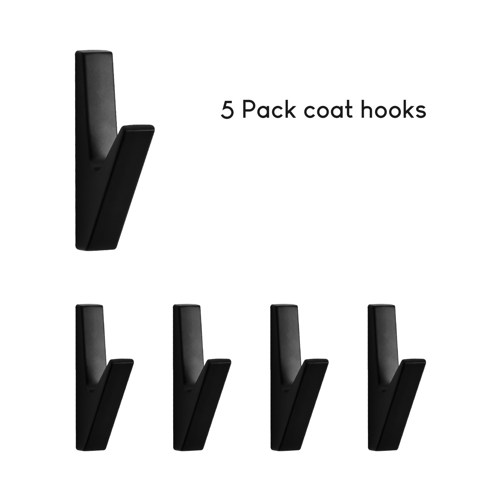 SARIHOSY 1/5Pcs Towel Hooks Matte Wall Hook for Home Decorative Hook Bathroom Accessories Wall Hooks Wholesale