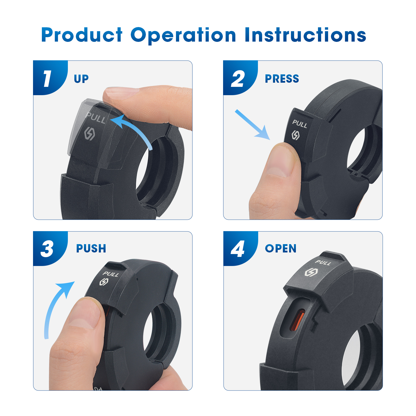 รถจักรยานยนต์ USB Charger QC3.0 Handlebar Fast CHARGING 12/24V กันน้ํา Handlebar Mounting Bracket กล้องชาร์จโทรศัพท์