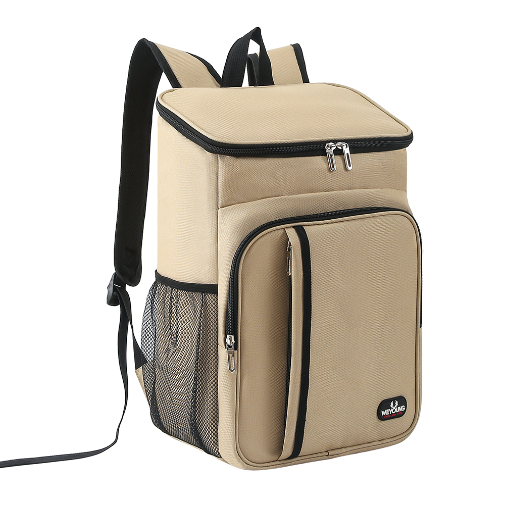 Sac à déjeuner thermique Portable 18l, boîte à nourriture, refroidisseur étanche Durable, étui isolé sur glace, barbecue Camping Oxford dîner sacs à dos Icebox