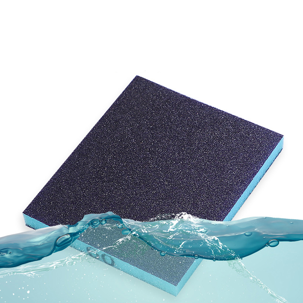 Esponja de lijado de grano, almohadillas de lijado de espuma suave, bloques de lijado reutilizables en seco y húmedo para muebles de Metal y madera, pintura y paneles de yeso, 6 uds., 60-320