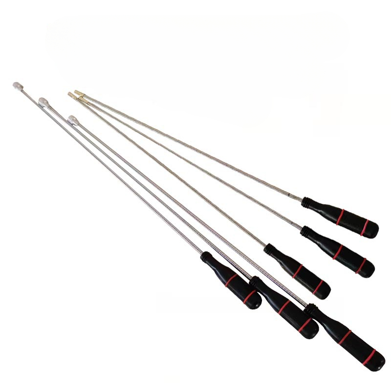 Nueva herramienta de recogida magnética fuerte plegable, herramienta de recogida Flexible de Metal, barra de succión, imán, agarre de resorte, herramientas manuales portátiles