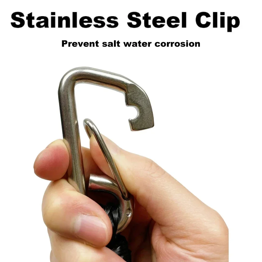 2/1 Uds líneas de muelle cuerda elástica marina cuerdas elásticas bridas de choque para Kayak embarcaciones accesorios de kayak accesorios de barco