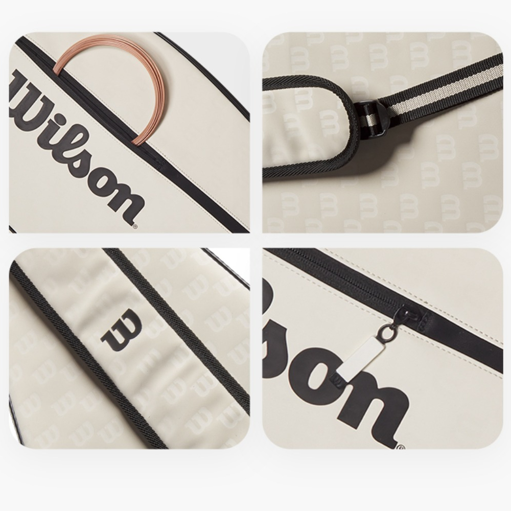 Wilson Pro Staff V14 Premium 1 paquete de funda para raqueta bolsa de tenis ligera diaria bolsa de raqueta individual portátil para cancha WR 8028401001