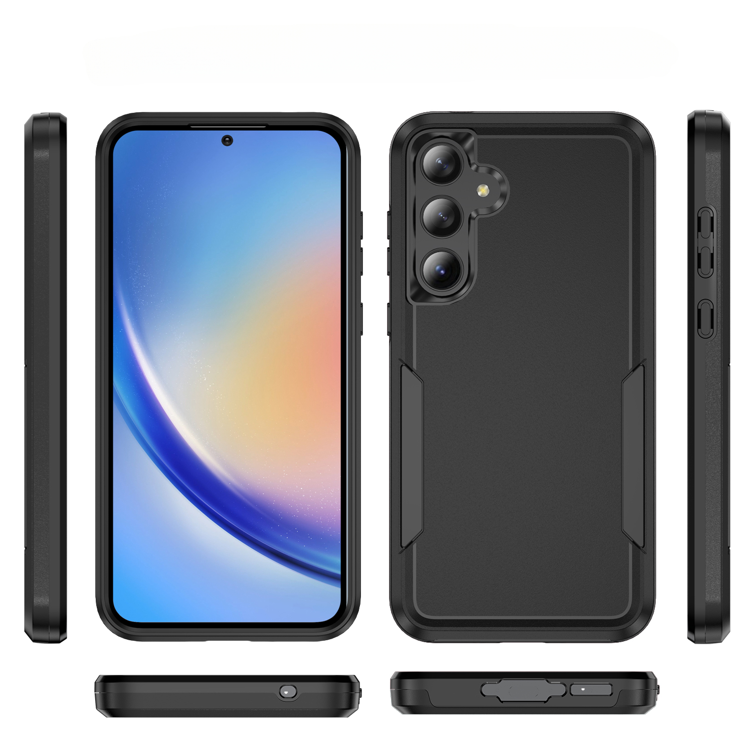 Fundas de grado militar para Samsung Galaxy S24 FE S22 S23 Plus S21 S25 Ultra Edge S20 A54 A16 5G A56 A55 A35 A15 funda protectora