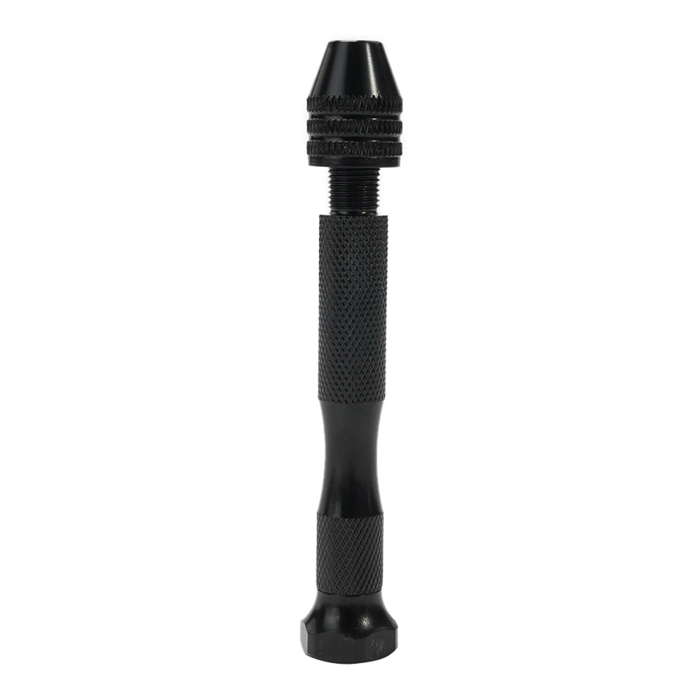 Mini taladro manual negro con juego de brocas de 0,8mm-3,0mm para modelos Hobby DIY herramientas rotativas de perforación de carpintería de madera