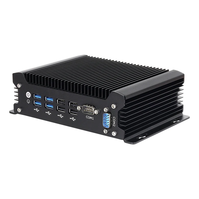XCY Mini PC industrial IoT sin ventilador Intel Core i5-1335U 2x COM RS232 2x LAN 8x USB WiFi SIM 4G LTE Windows 10/11 Linux PXE WOL