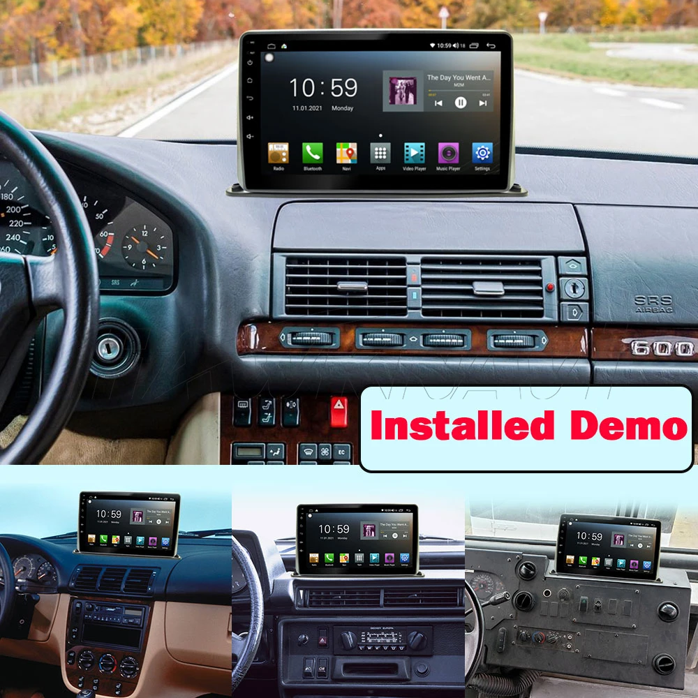 Fascia de Radio Universal para coche, Android 2, doble Din, 9 "y 10", para coche antiguo, camión, autocaravana, Panel estéreo, marco de montaje para tablero, Kit de molduras faciales
