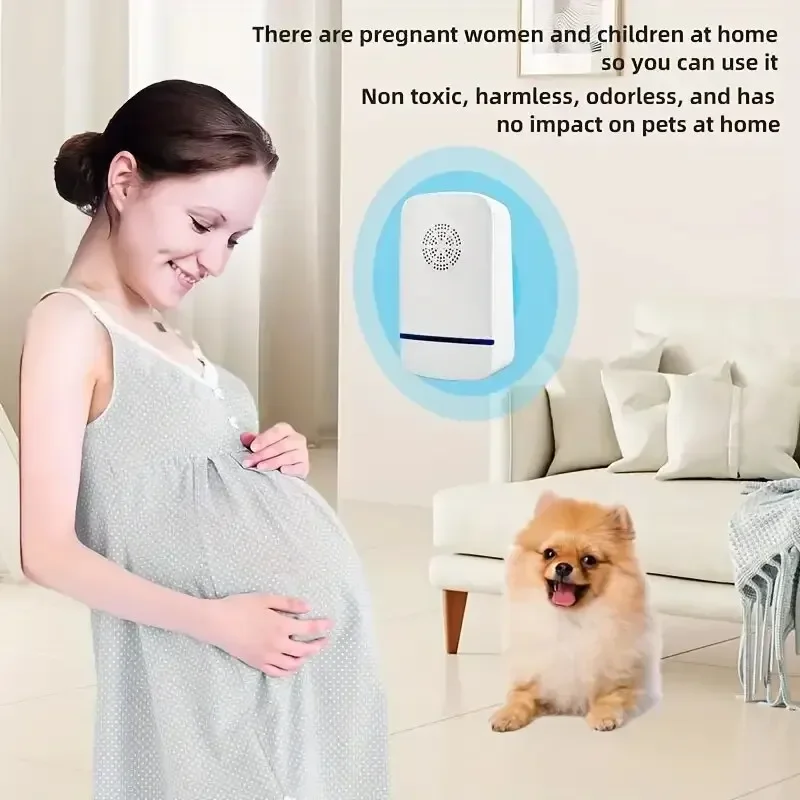 Ultradźwiękowy wtyczka odstraszająca szkodniki - skuteczna kontrola owadów w pomieszczeniach dla komarów, myszy, pająków, mrówek, karaluchów - Child-Saf