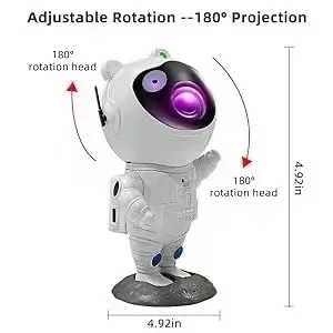LED Astronaut Sternenprojektor Licht Musikwiedergabe USB Plug-in Bluetooth Lautsprecher Projektorlampe für Schlafzimmer Urlaubsdekorationen