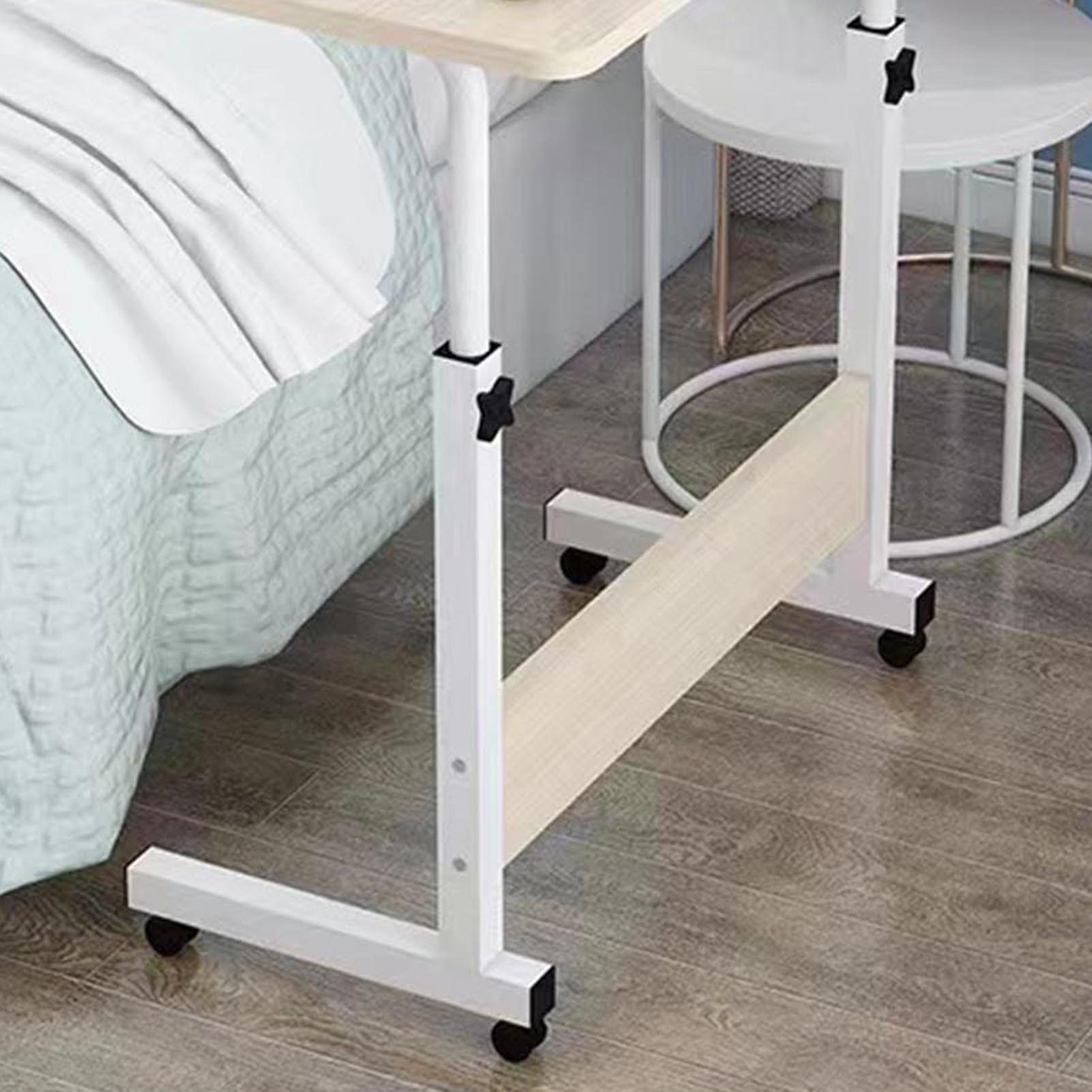 Mesa de cabeceira preguiçosa, mesa móvel de pé com altura ajustável, mesa removível para trabalho e laptop para cama 40*60cm