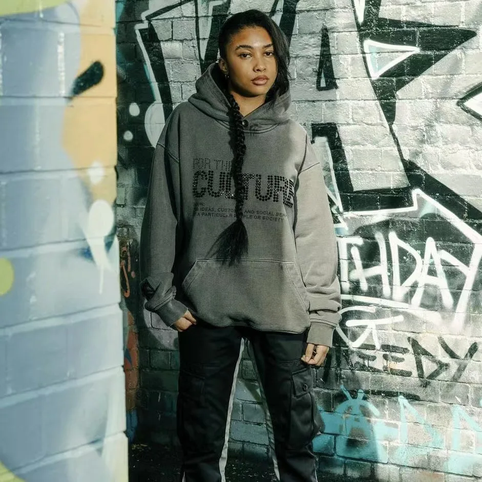 Sudaderas con capucha decorativas con diamantes de imitación, ropa de mujer, sudaderas de moda para mujer, ropa de mujer, prendas de vestir exteriores, camisa informal con capucha para uso diario