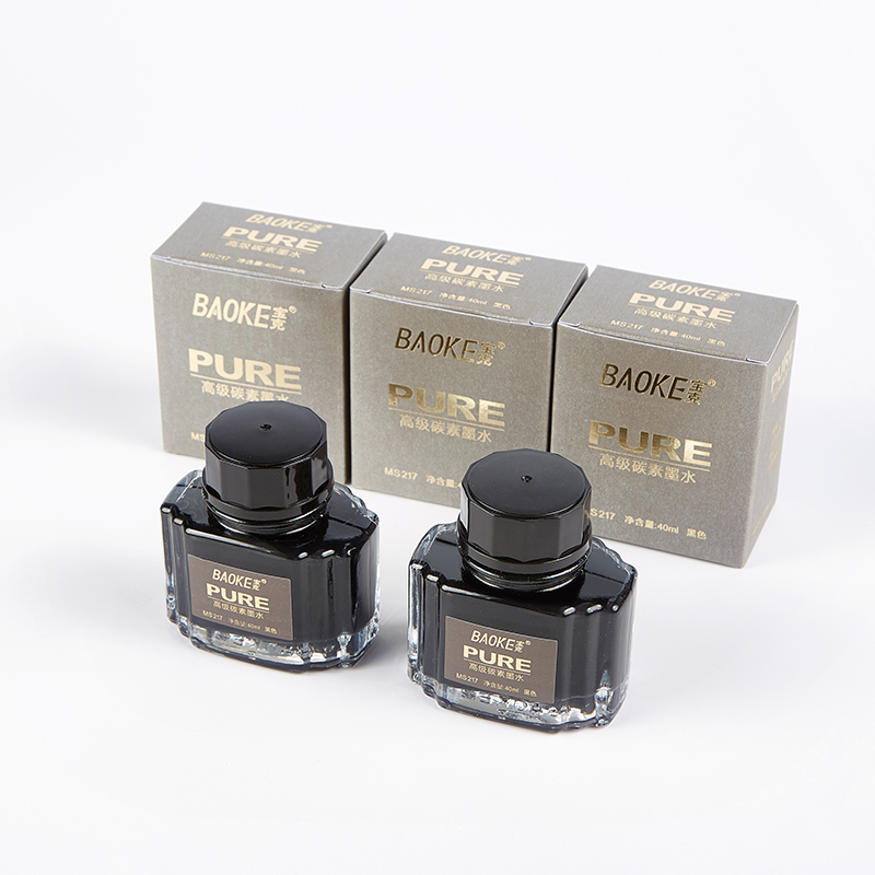 BAOKE MS217 40ml Black Carbon Fountain Pen Ink