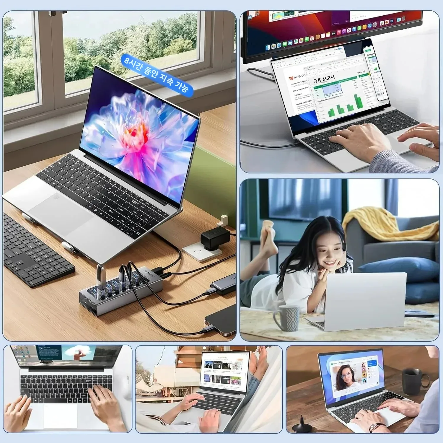 카바이타 15.6인치 노트북 컴퓨터 인텔 셀러론 N5095 노트북 PC 16GB/32GB 램 128GB-2TB SSD 오피스 스터디 PC 윈도우 11 1080P 노트북