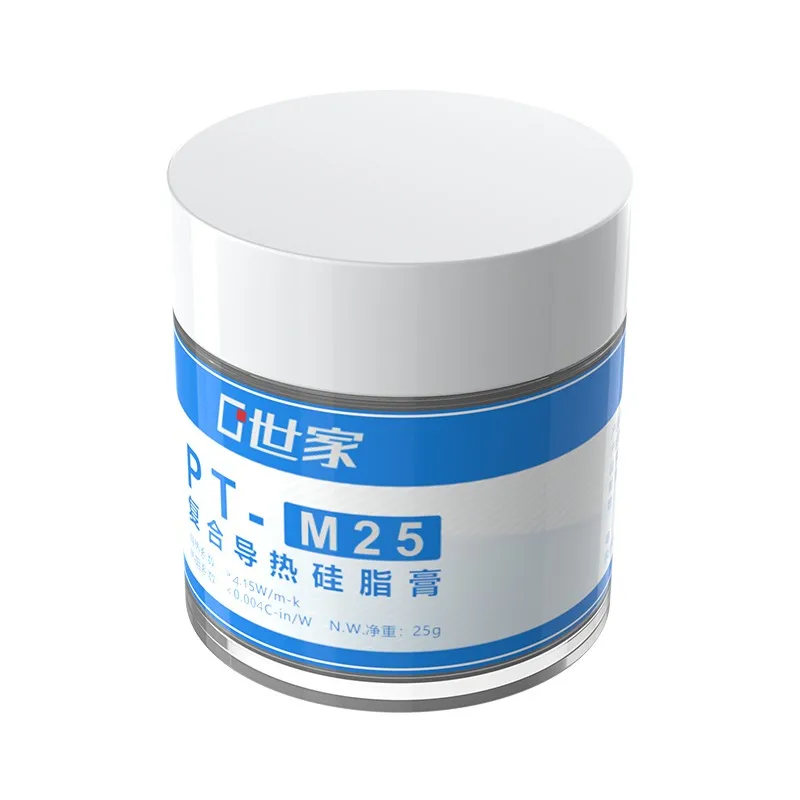 Teucer PT-25M 25g Compound Paste PC Computer Processor Heat-dissipating Thermal Grease For CPU GPU Cooling Canned with Scraper