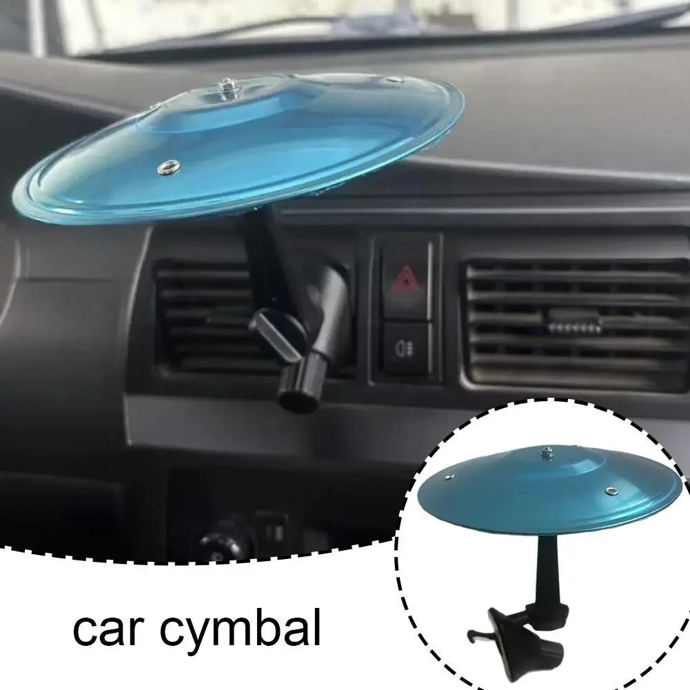 Mini tambores universais colando com pratos decoração de ventilação para carro robusto acessórios interiores automotivos design à prova de colisão