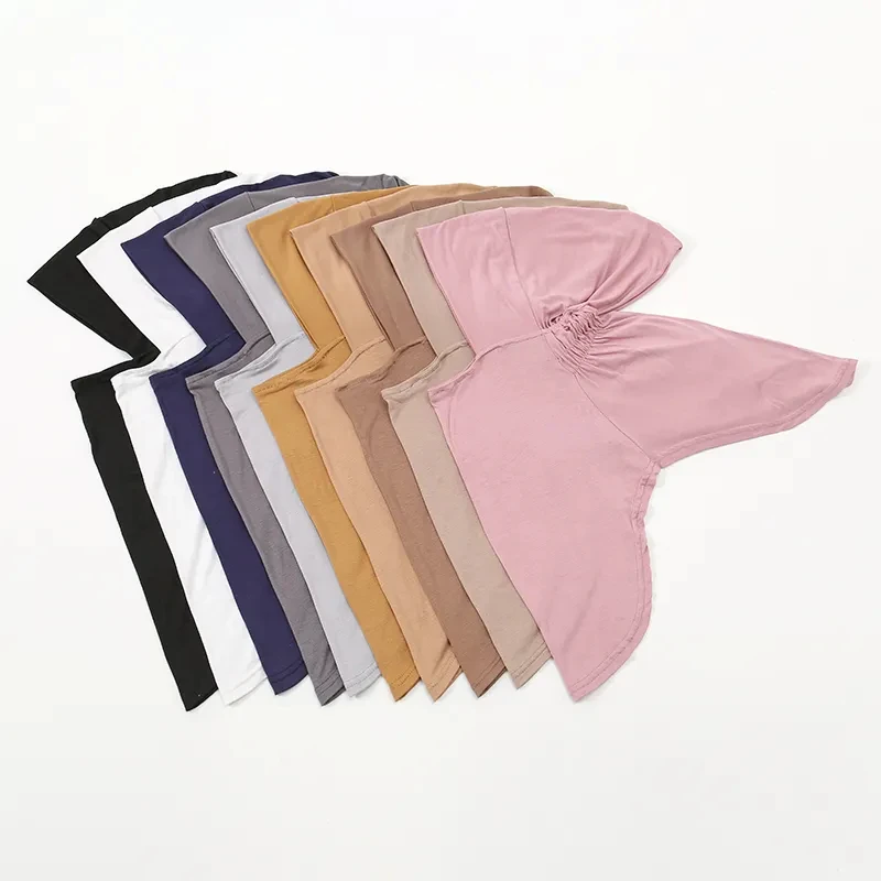 Novo muçulmano underscarf interno hijab boné muçulmano lenço interno hijab bonés islâmico underscarf ninja hijab cachecol chapéu boné osso bonnet