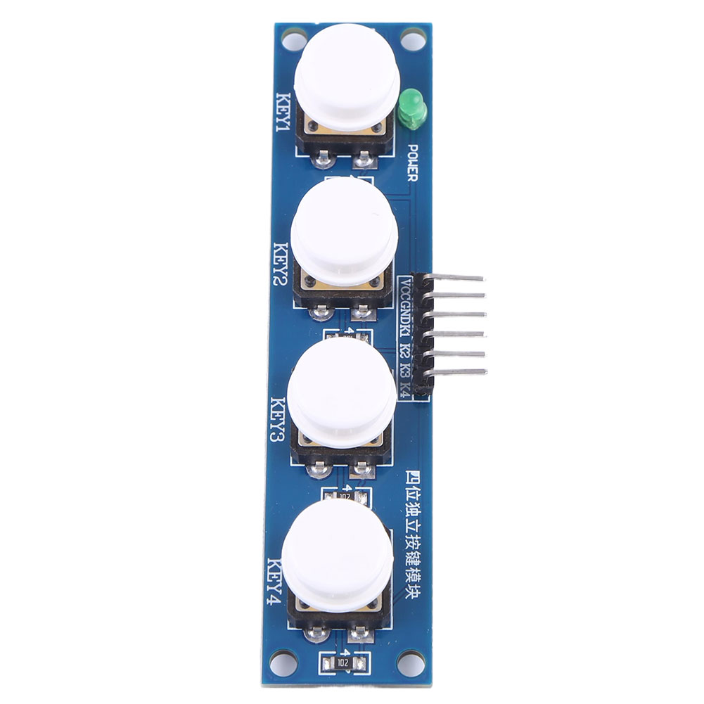 4-unabhängiges Tasten-Touch-Tastenmodul mit Hut- und LED-Anzeige, Tastaturmodul für Arduino oder Raspberry Pi