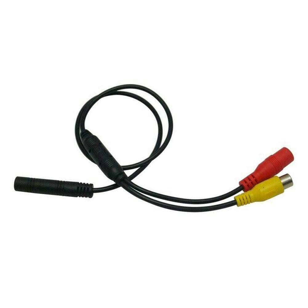 CVBS RCA 4 pinos macho para fêmea conector fêmea chicote de fios da câmera chicote de fios da câmera de backup do carro chicote de fios