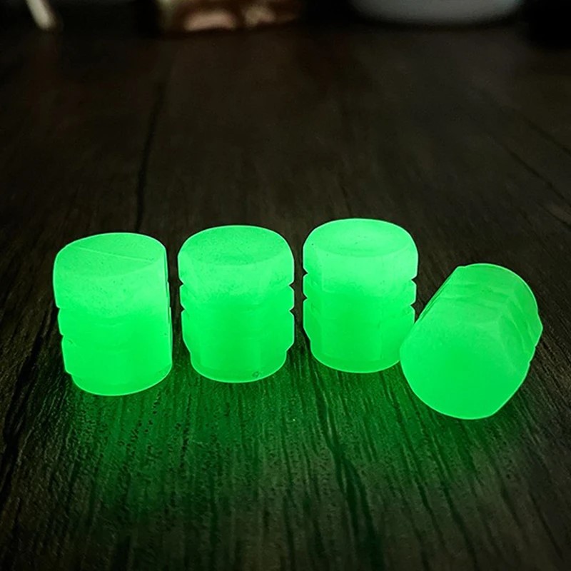 Tapas de válvula luminosas fluorescentes para coche, motocicleta, bicicleta, cubo de rueda, tapa de vástago de válvula, accesorios de estilo para coche, 20 piezas
