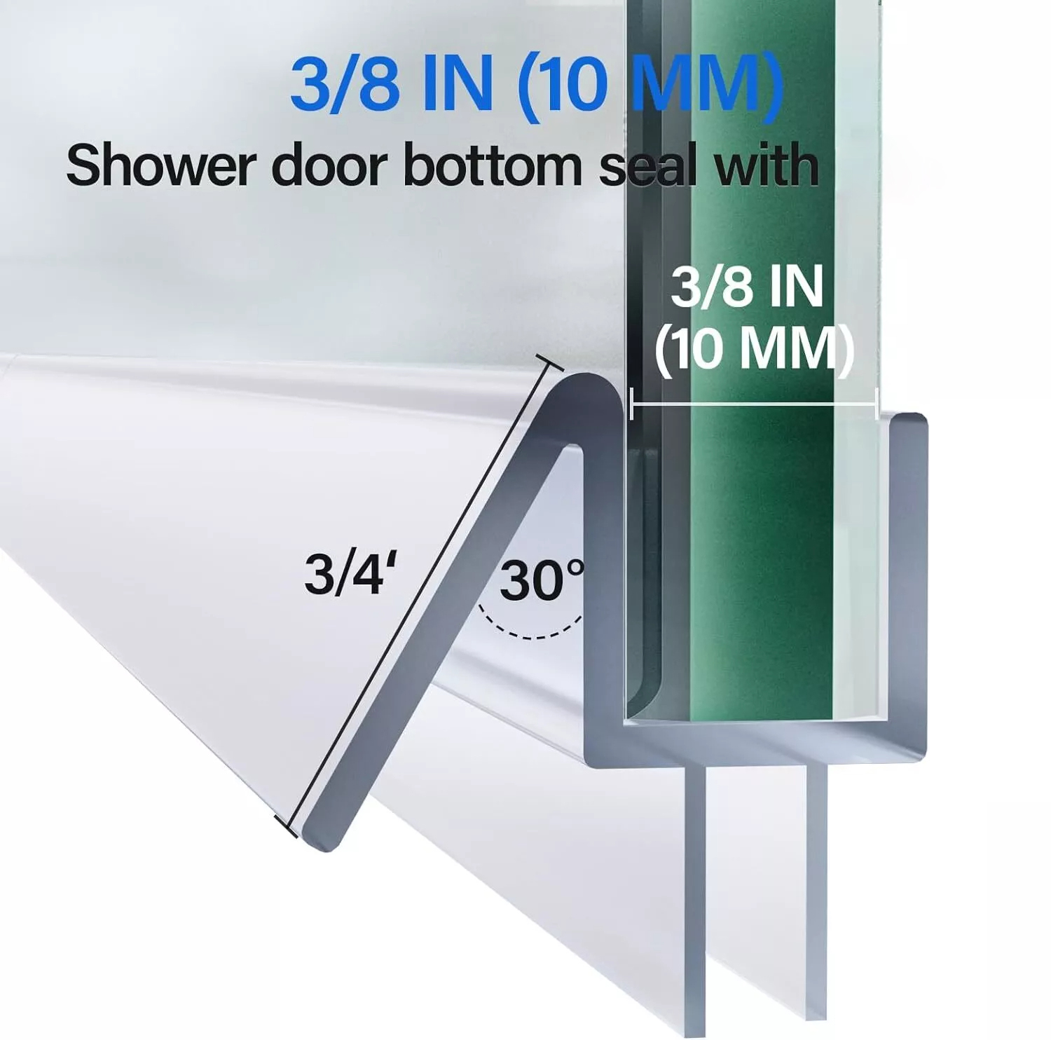 6/8/10/12 мм прозрачный ПВХ уплотнитель для окон, дверей, уплотнитель для ванны, душа, уплотнительная лента для двери