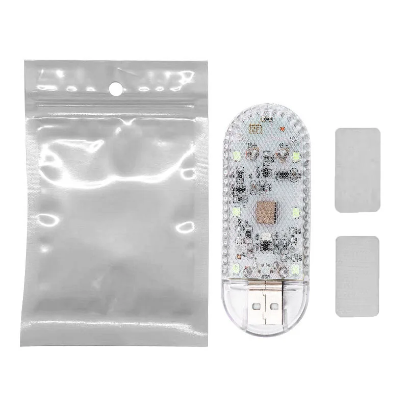 USB tactile lumière Led voiture intérieur lumière Auto toit plafond lampe de lecture LED voiture style veilleuse Mini USB charge voiture lumière