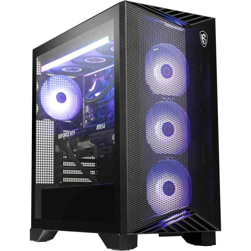 Escritorio para juegos: Ryzen R9-7900X, GeForce RTX 4070 Super, 32GB DDR5, 2TB M.2 NVMe, refrigeración líquida, 80+ fuente de alimentación dorada, WiFi 6E, teclado