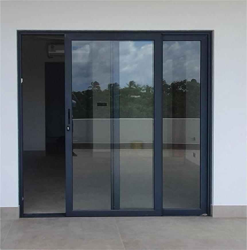 Custom Exterior Patio Sliding Door Waterproof Aluminum Profile Interior Doors Double Glazed Tempered Glass Sliding Doors