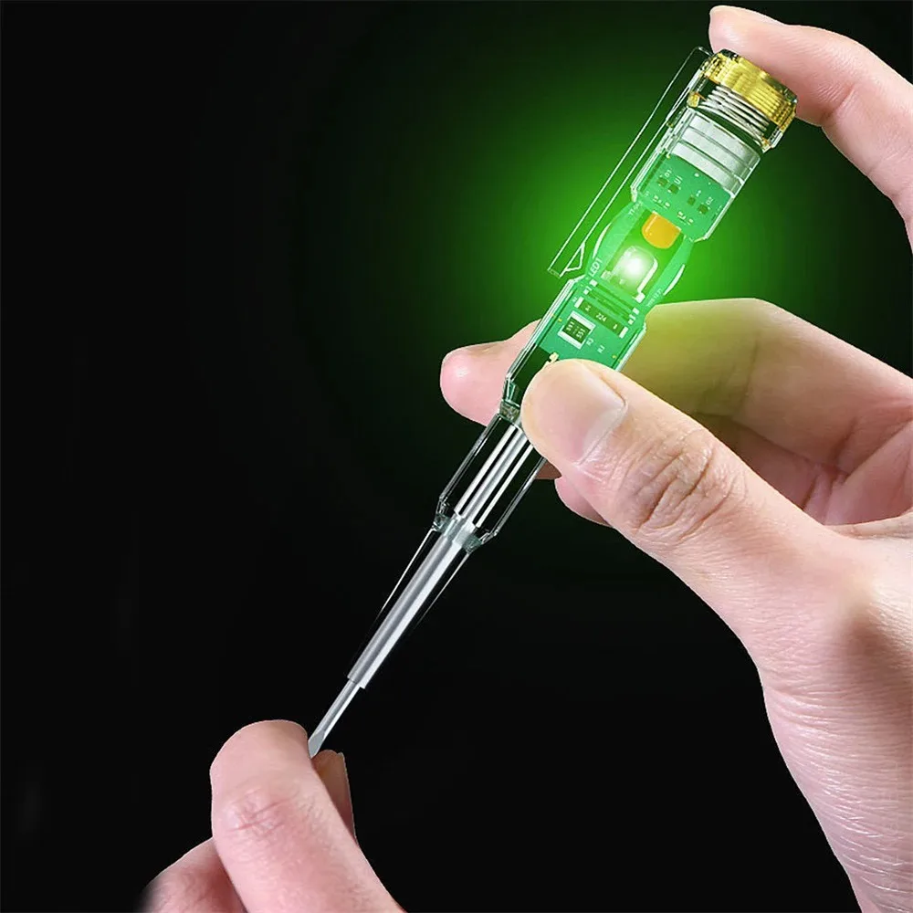 Bolígrafo probador de voltaje inteligente, lápiz de prueba de inducción CA sin contacto, voltímetro, Detector de potencia, indicador de destornillador eléctrico