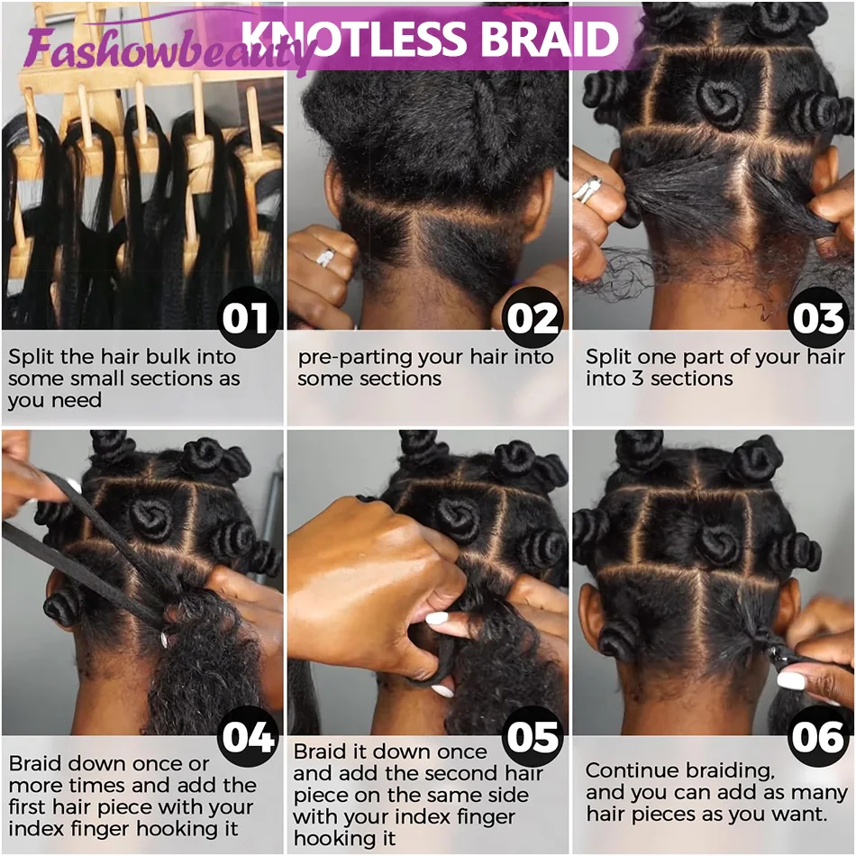 Deep Wave Bulk Hair para trançar, sem trama para trançar, Micro Faux Tranças, Tranças Boho, Molhado, 50g, 24 ", 26", 1Pc