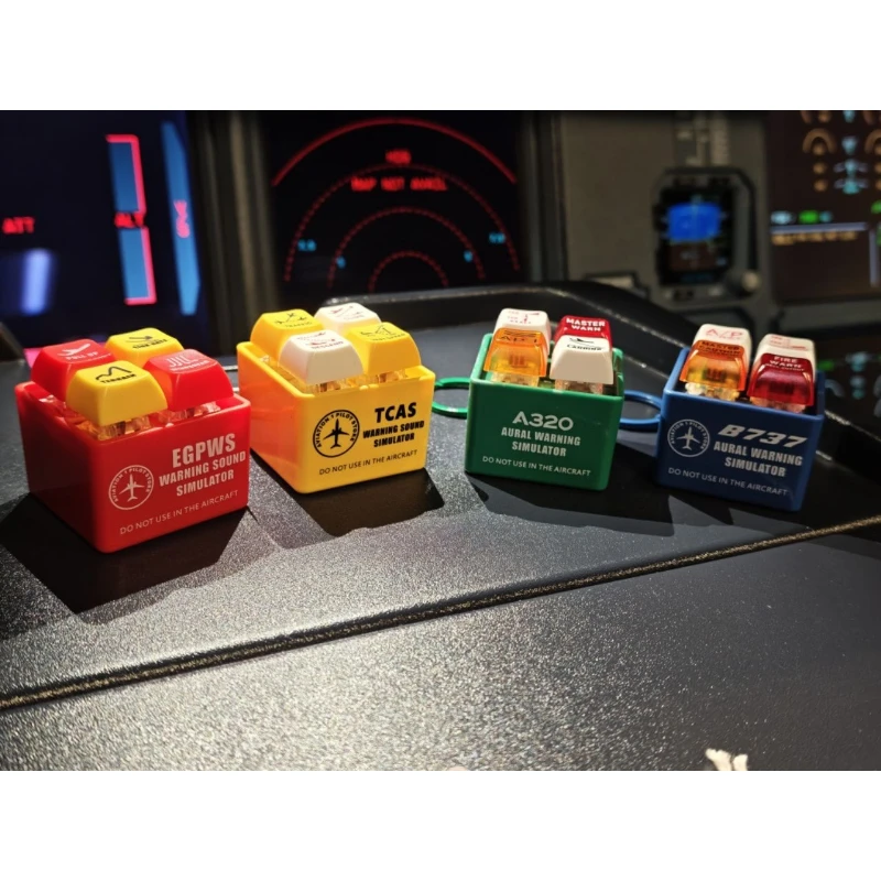 Genuine Boeing 737 Airbus A320 EGPWS Warning Sound Simulator Warns  Commercial Aircraft Route Pilot Crew Car Keychain