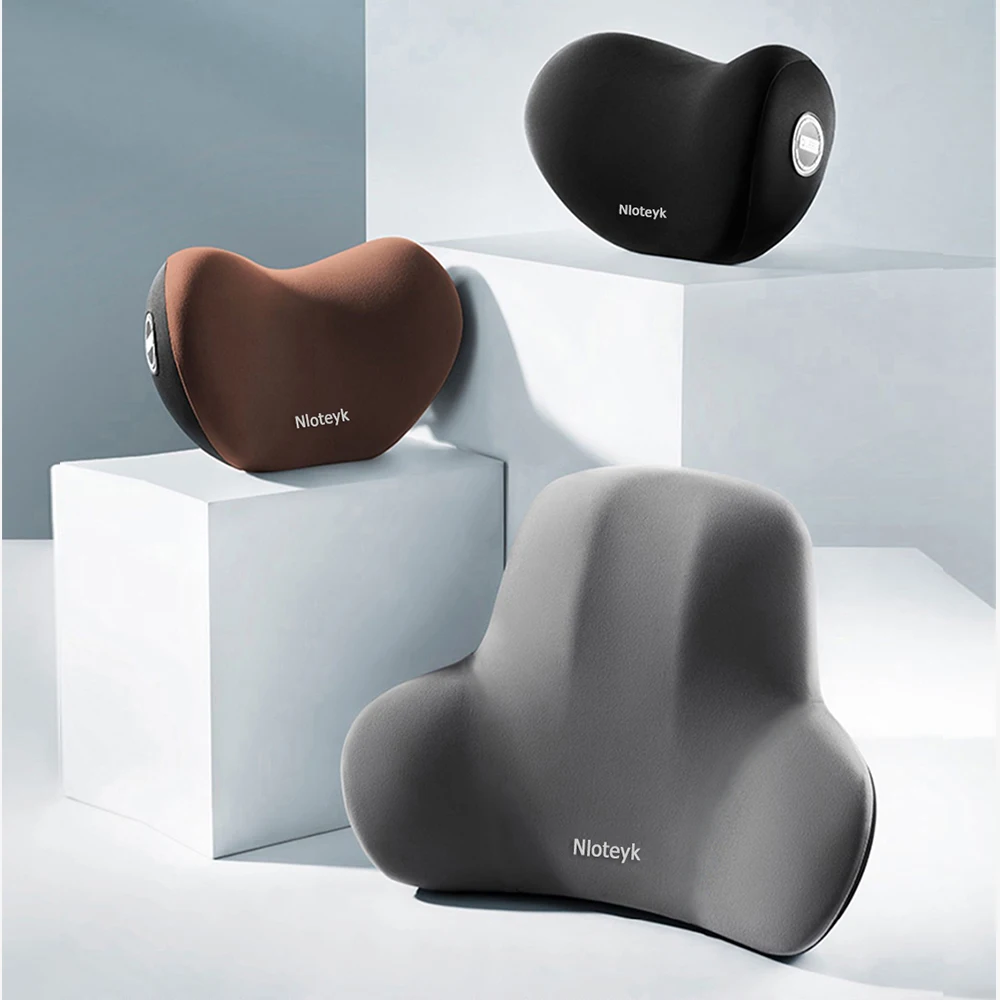 รถคอหมอนหน่วยความจําโฟมป้องกันเอวพนักพิงเบาะเอวเบาะรถ Headrest ที่นั่ง Travel ภายใน Accessorie