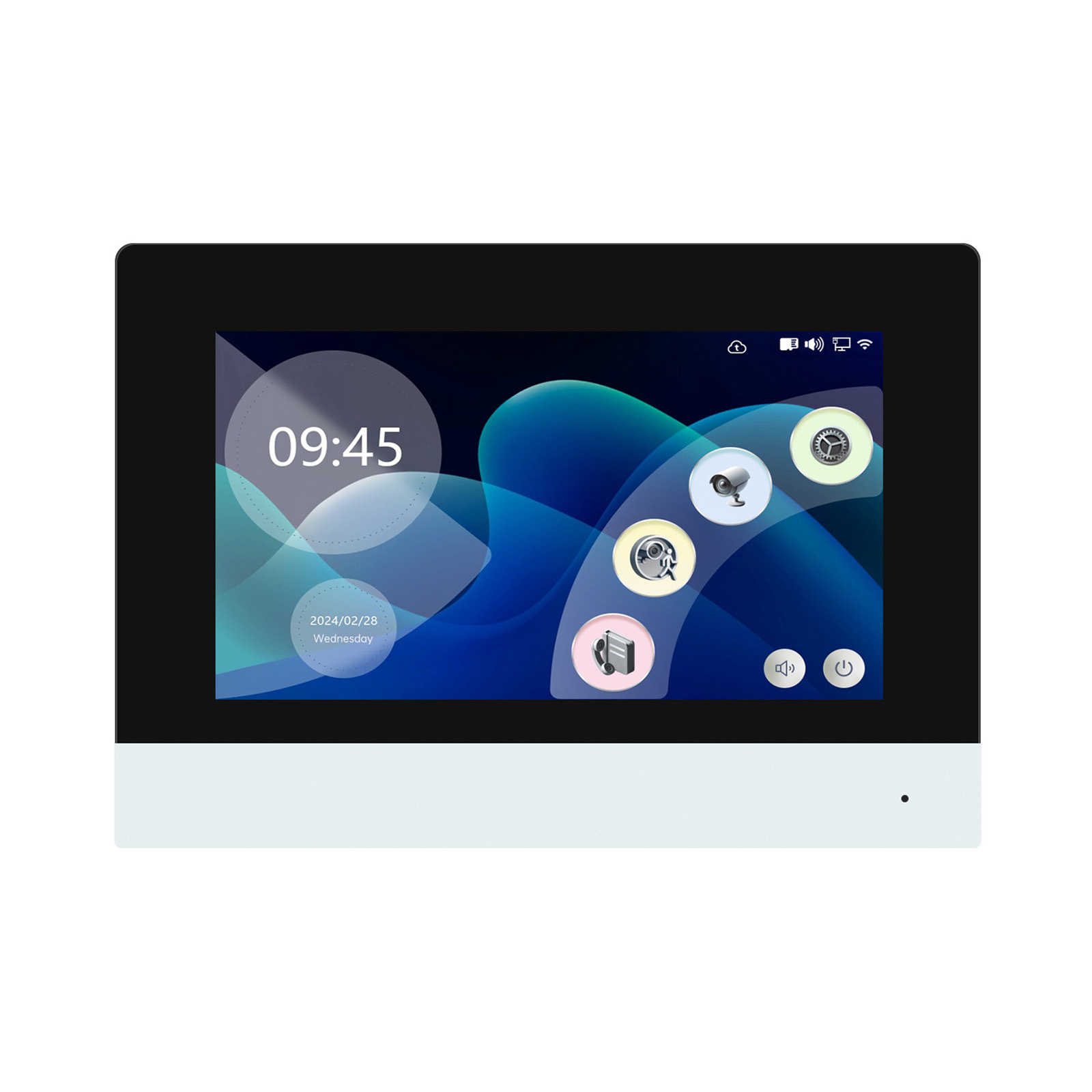 Um campainha de 2 fios intercom 7 "10" lcd vídeo porteiro telefone wifi rfid visão noturna 1080p vigilância tuya para villa casa d4b