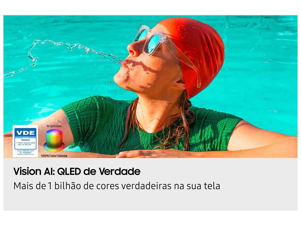 Smart TV 50" Samsung 4K QLED QN50Q7FAAGXZD Tizen Q4 AI 3 HDMI