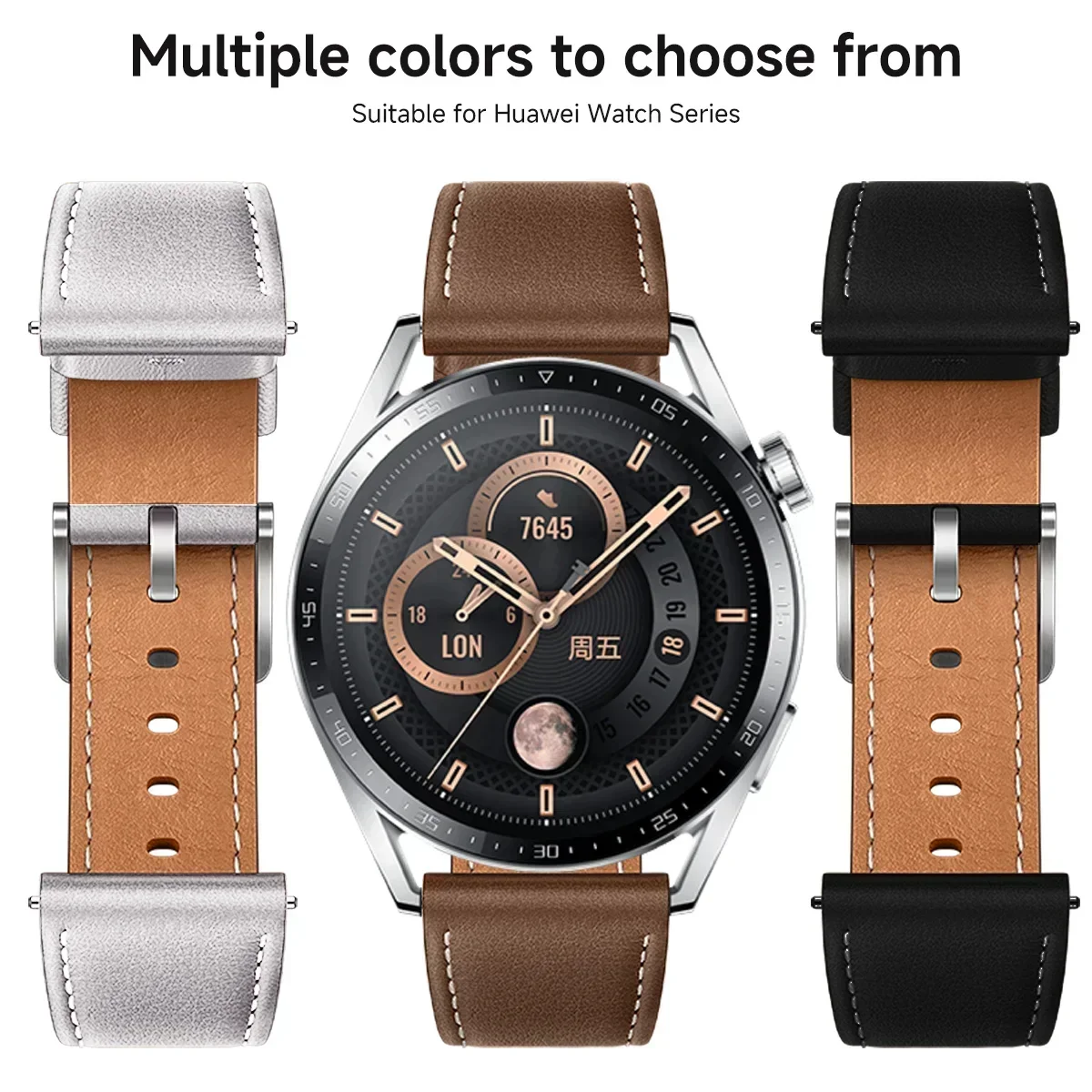 22 ミリメートル 20 ミリメートルレザーストラップ Huawei 社腕時計 GT 5 46 ミリメートル時計 5 プロ GT 3 GT2 プロ 46 ミリメートル芽バンド時計バンドソフト交換リストバンド