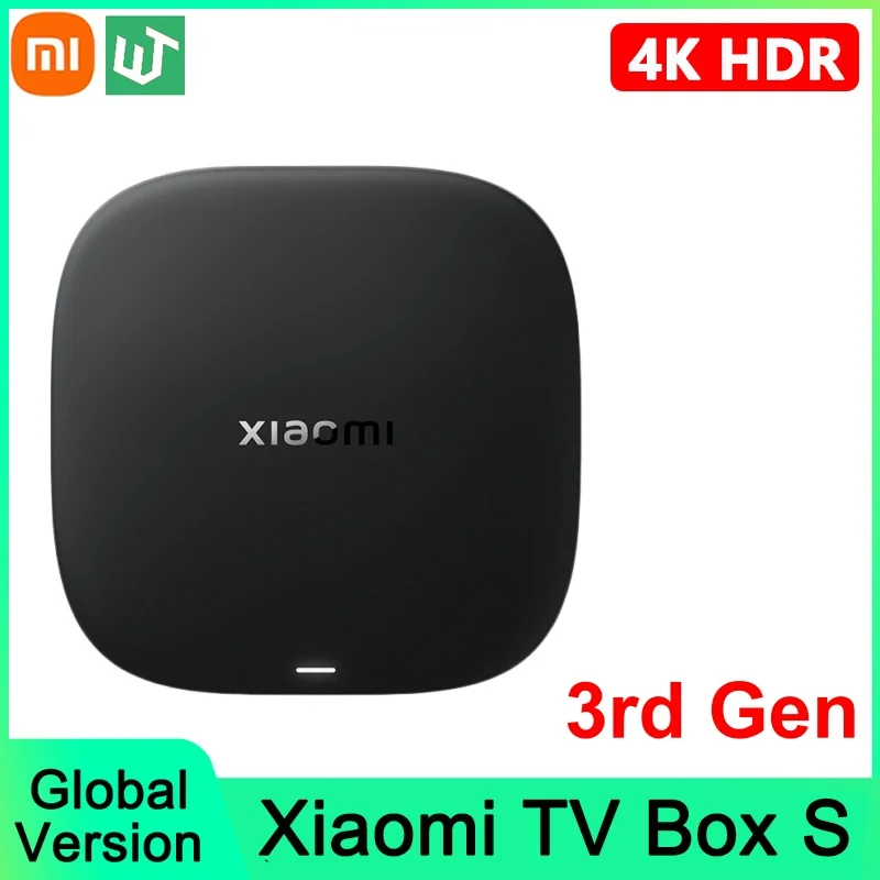Глобальная версия Xiaomi Mi TV Box S 3-го поколения 4K UHD Bluetooth 5.2 Wi-Fi 6 2 ГБ 32 ГБ Google TV Google Assistant Smart Media Control