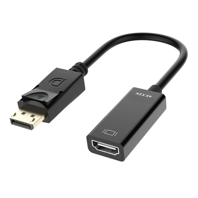 Kabel adapter 4K męski DP na żeński HDMI kompatybilny z HDTV PC Projektor DisplayPort na HDMI konwerter wideo audio