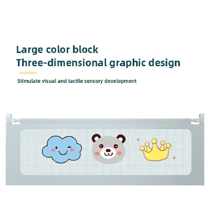เตียงเด็ก Anti-Fall Barrier ห้องนอนรั้วนอนเด็กทารกความปลอดภัยเตียง Barrier เตียง GUARD Rail ด้านข้างป้องกันเด็กวัยหัดเดินรั้ว