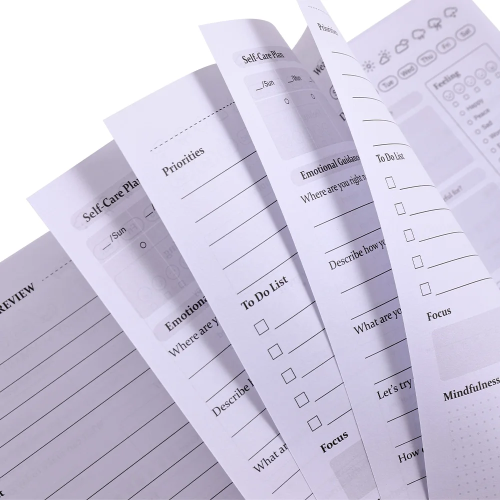 50 sheets A5 Daily Self Care Journal Undated Guide Daily Planner For More Affirmation Reflection Optimism Positivity Happiness