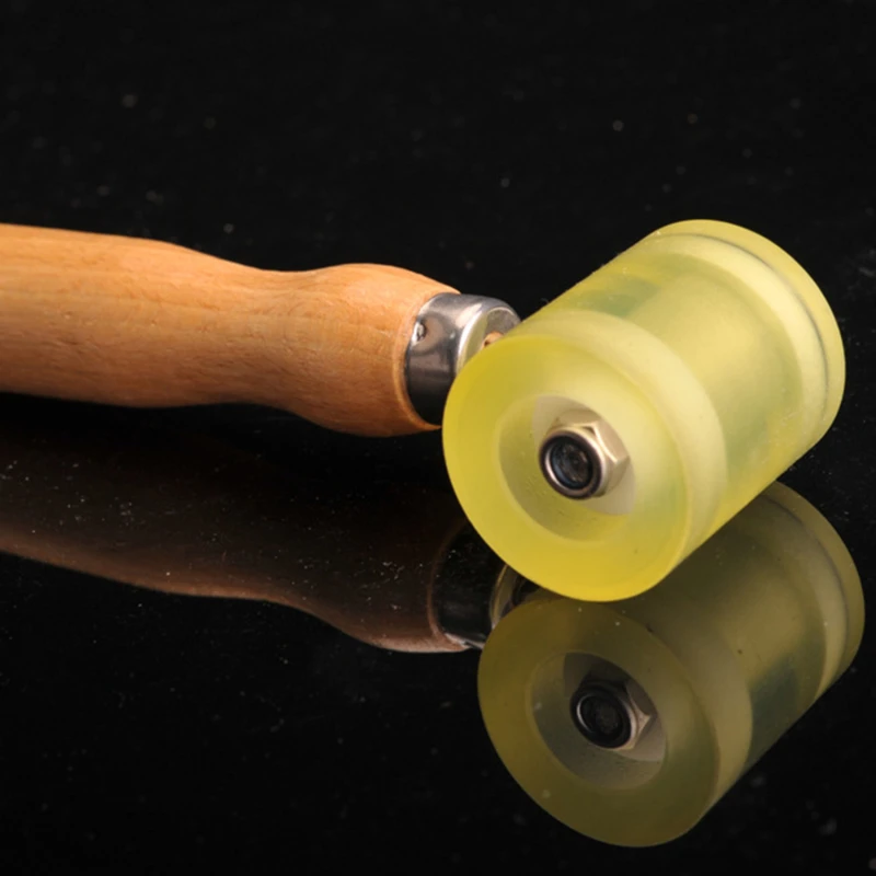 Rodillo de soldadura manual con mango de madera, herramientas de soldadura de PVC, resistente a altas temperaturas