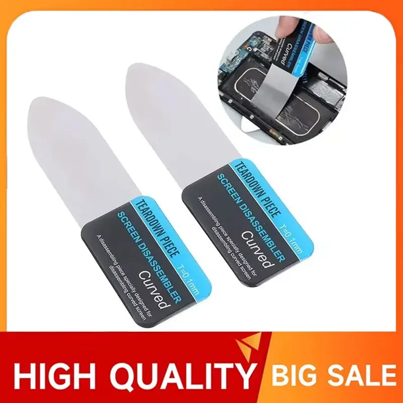 1 pezzo di schermo LCD curvo per telefono cellulare Spudger apertura strumenti per carte di leva telefono cellulare flessibile ultra sottile smontare metallo in acciaio