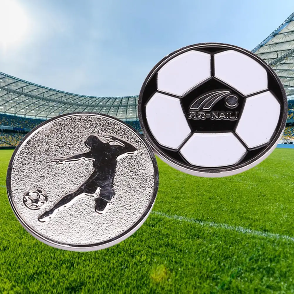 Referee Flip Coins Rounded Edges Soccer Toss Coins Alloy Judging Tools  Professional Football Flip Coins Judge Toss Coins