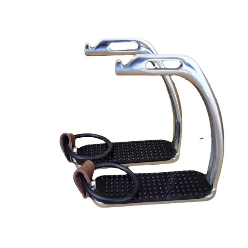 2x น้ําหนักเบาหนาความแข็งแรงสูงขี่ม้าโกลนภาษาอังกฤษขี่โกลนความปลอดภัยสําหรับแข่งกลางแจ้งเด็กอุปกรณ์