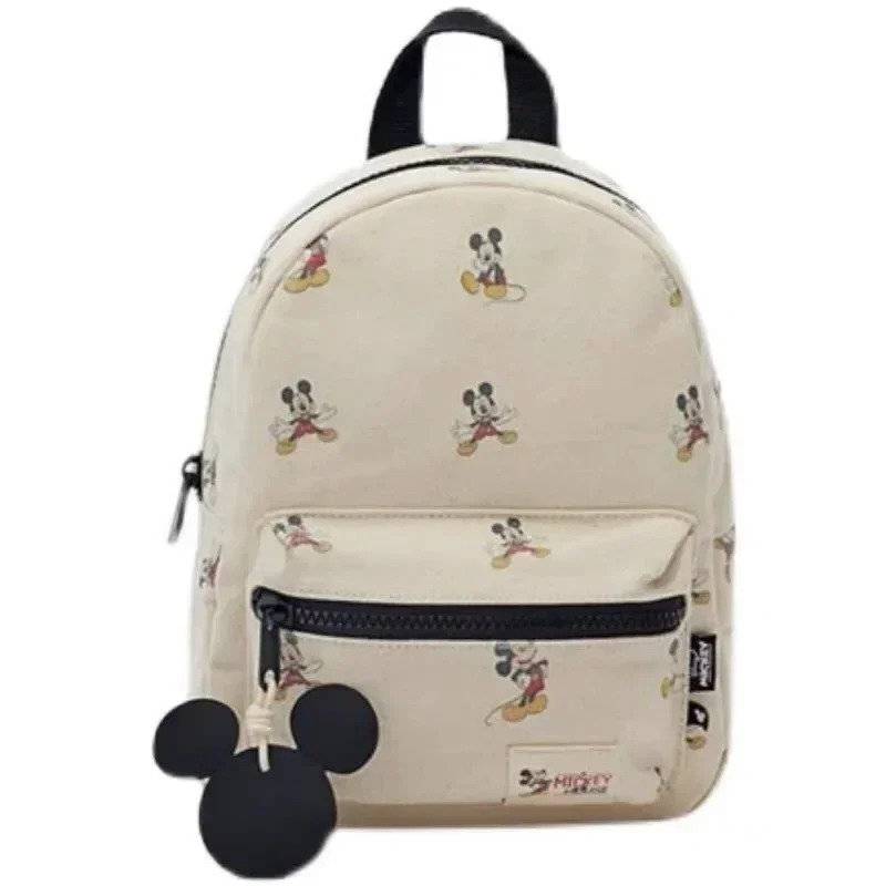 Disney New Mickey Cartoon Zaino alla moda Borsa da scuola in tela Minnie da donna Zaino di grande capacità alla moda per ragazzi e ragazze
