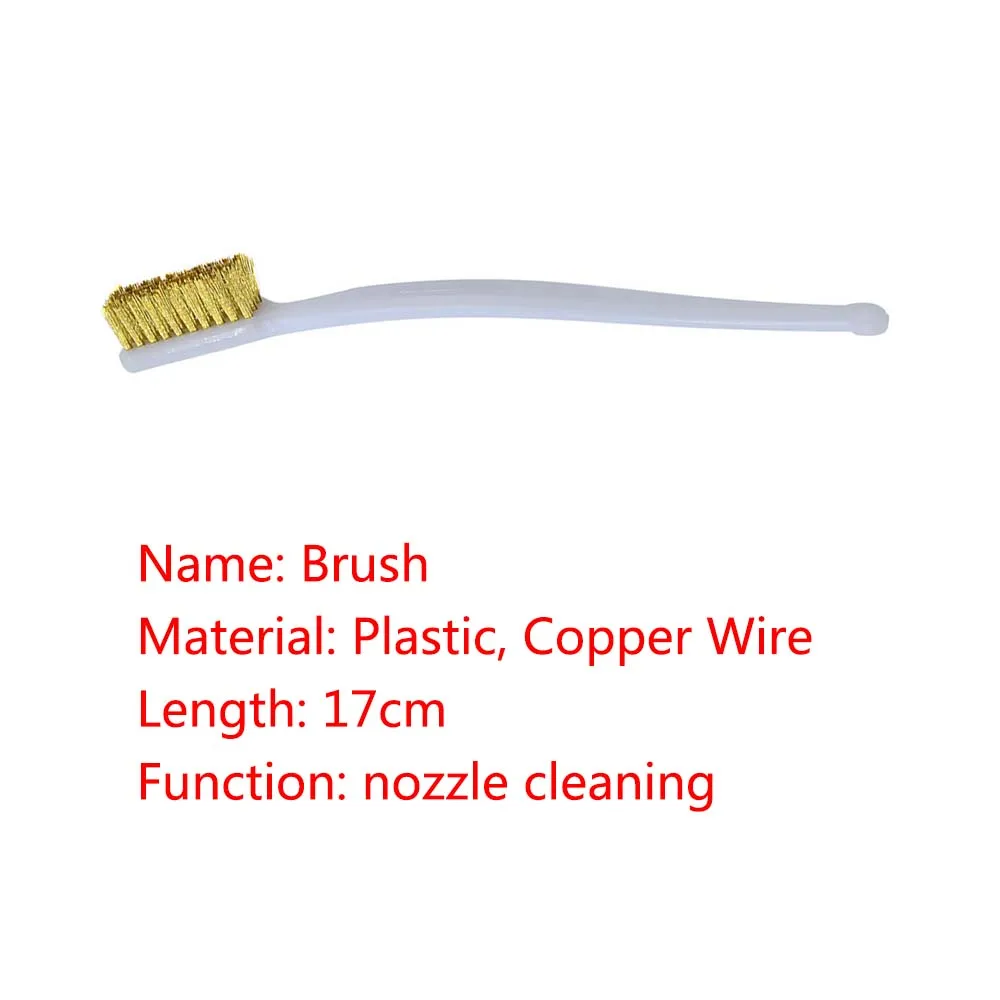 Ferramenta de impressora 3d bico escova fio cobre escova limpeza bocal bloco aquecimento hotend hotbed limpador derusting acessórios