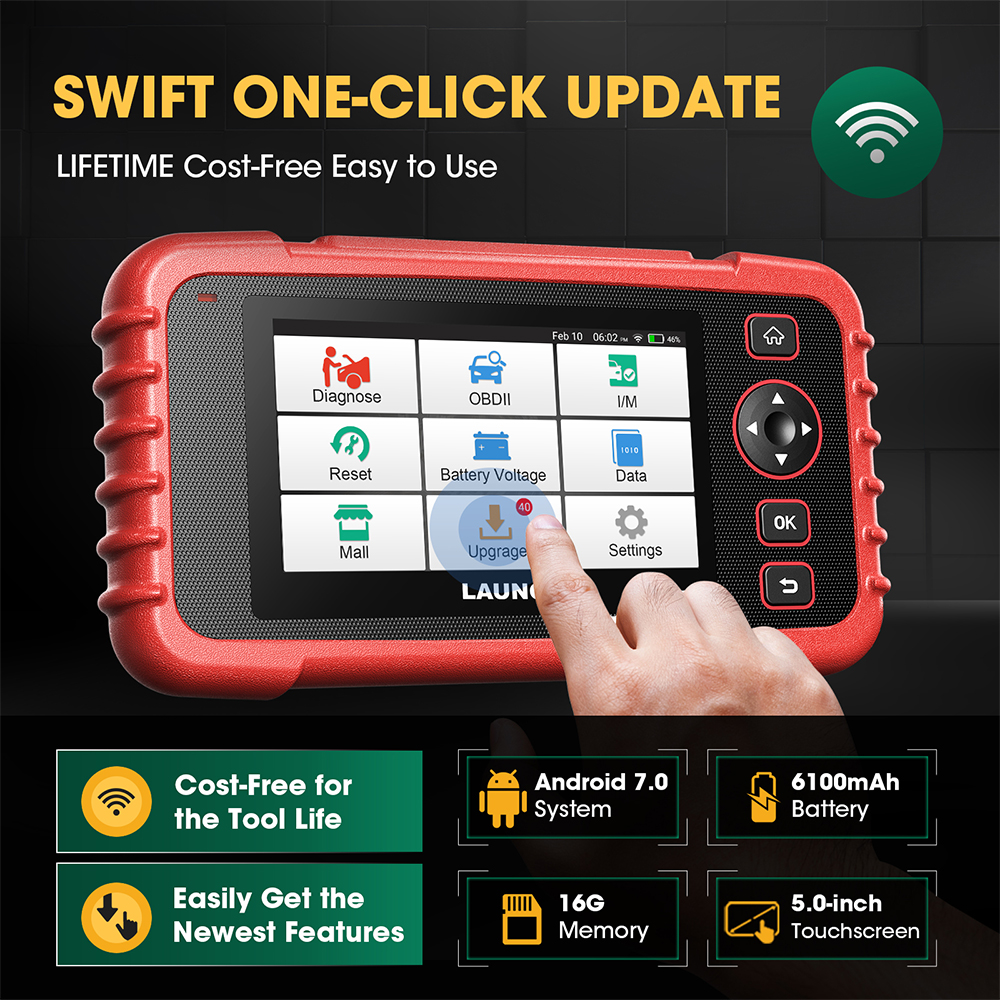 LAUNCH CRP129X Diagnosetools Automotive OBDII Scanner OBD2 Scan Tools Vier Systeme Diagnose obd2 Codeleser