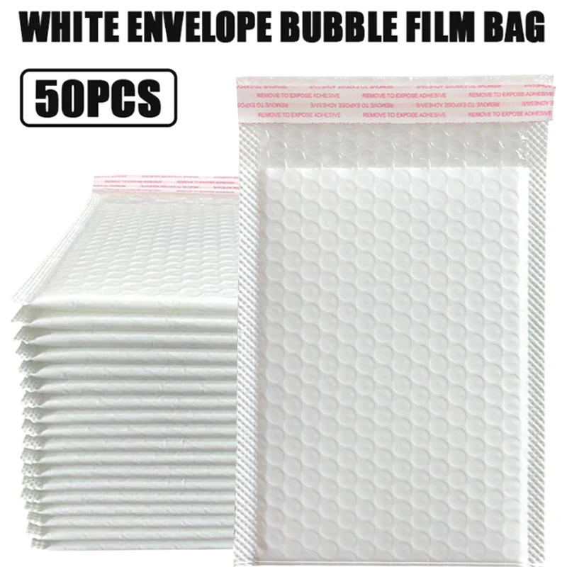 50PCS Perle Film Blase Umschlag Tasche Wasserdicht Gepolsterte Mailing Selbst Dichtung Versand Verpackung Taschen Buble Mailer Bussiness Tasche
